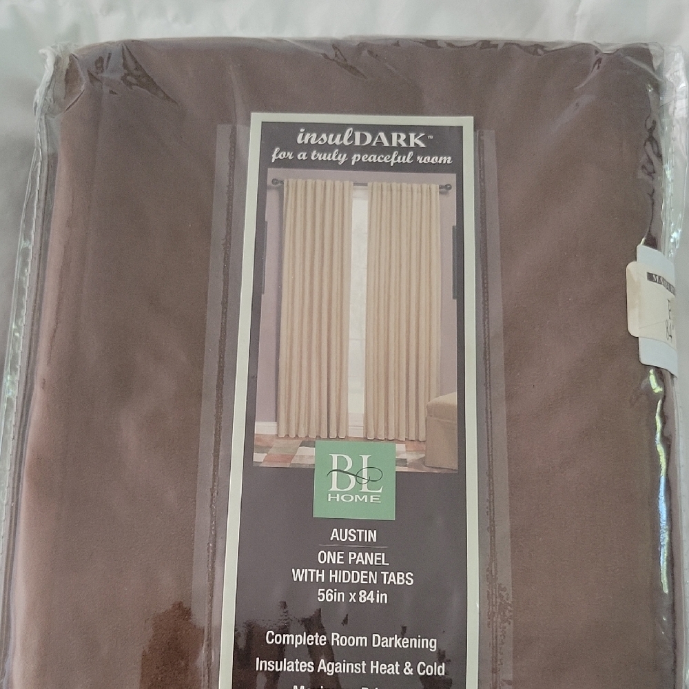 Brown Insulated Curtain Panel